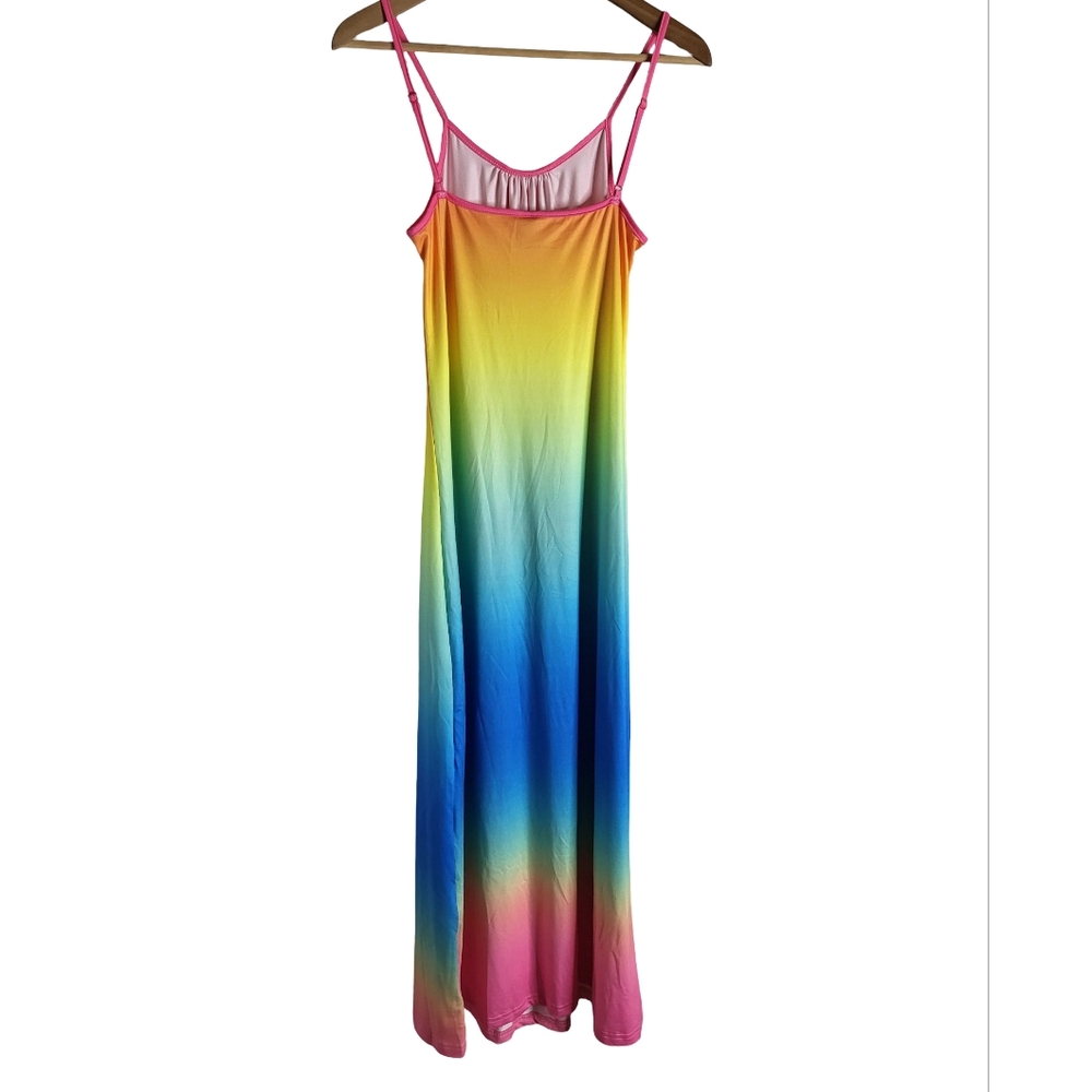 Rainbow Ombre Maxi Dress - Picture 5 of 9